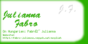 julianna fabro business card